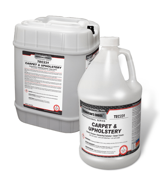 TEC231 Carpet & Upholstery Extractor Shampoo with Anti-Scaler 1GL