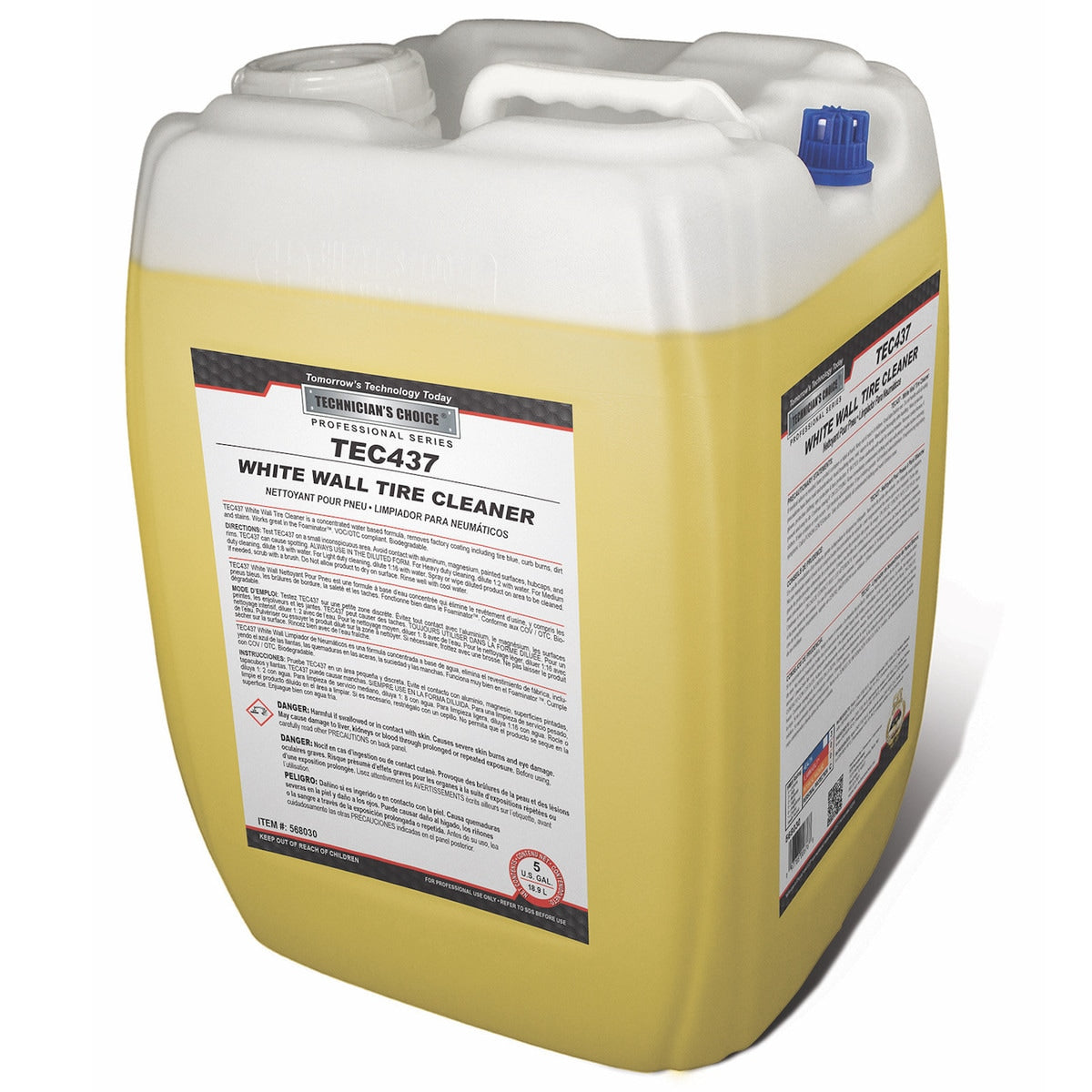 TEC437 Whitewall Tire Cleaner 5GL