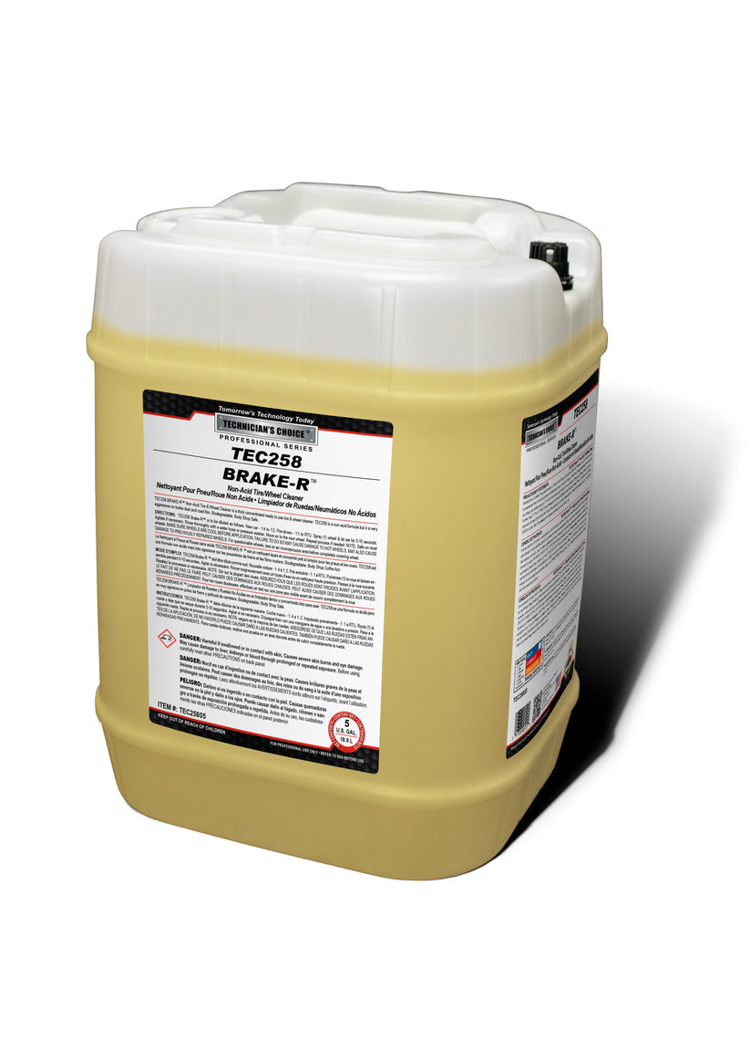TEC258 Brake-R Non-Acid Tire & Wheel Cleaner 5GL