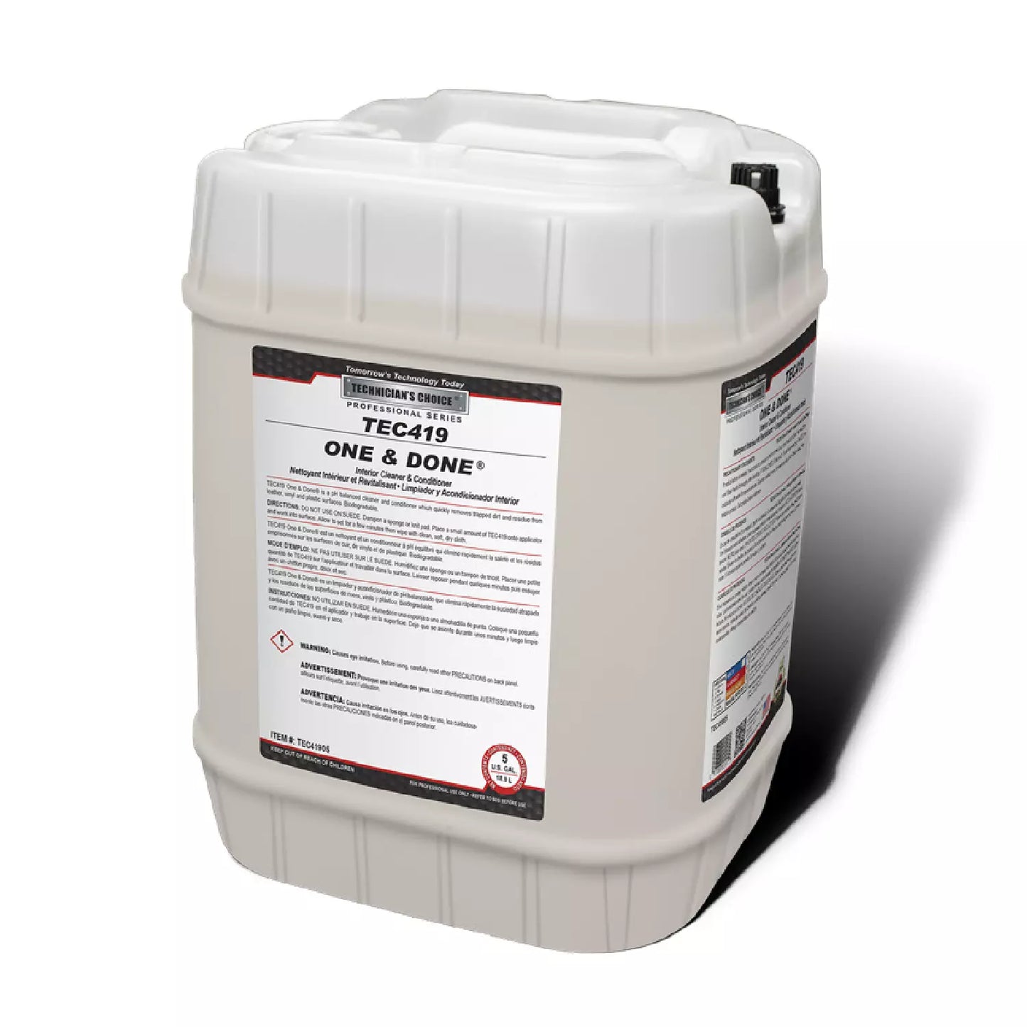 TEC419 One & Done Interior Cleaner & Conditioner 5GL